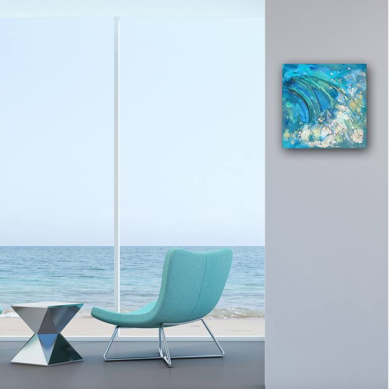 Original Abstract Seascape Painting by Sharon Deegan