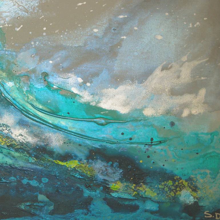 Original Abstract Seascape Painting by Sharon Deegan