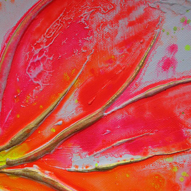 Original Abstract Floral Painting by Sharon Deegan