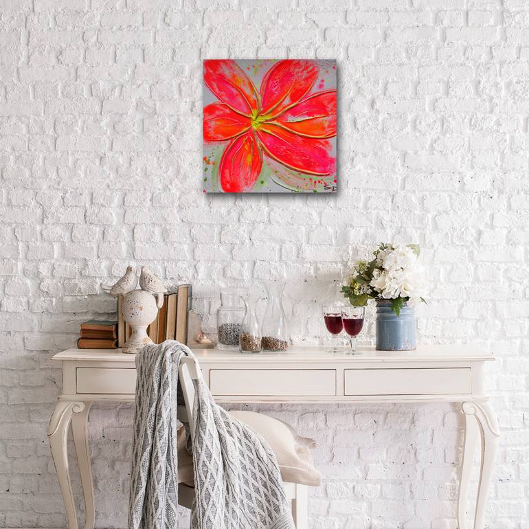 Original Abstract Floral Painting by Sharon Deegan