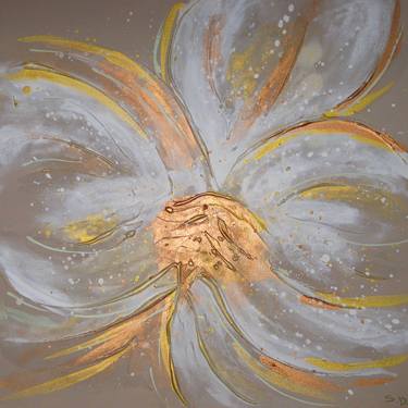 Original Abstract Floral Paintings by Sharon Deegan