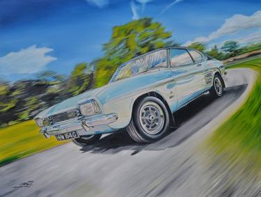 Print of Automobile Paintings by Christian Doyle