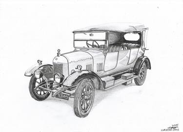 Original Automobile Drawings by Christian Doyle
