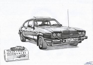 Original Automobile Drawings by Christian Doyle