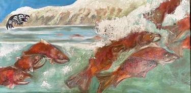 Original Fine Art Fish Paintings by laurelea kim
