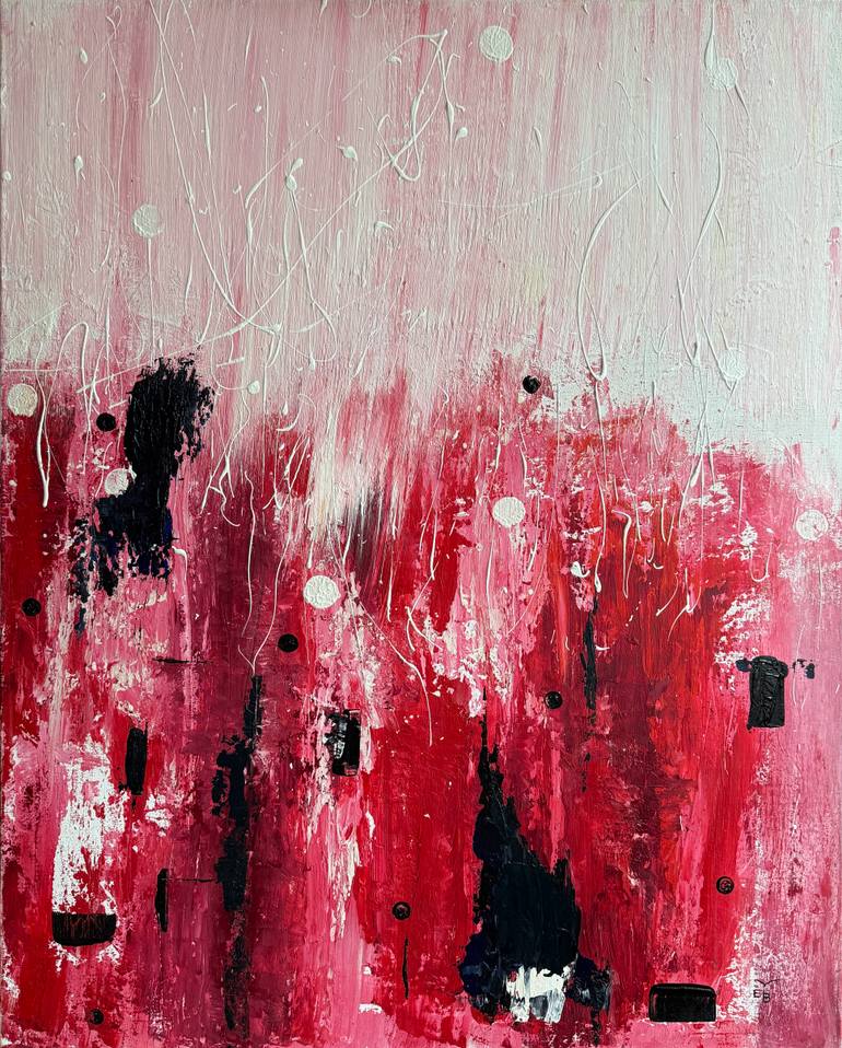 Original Abstract Painting by Bagdasarian Elizabeth | Abstract Art on Canvas | The devil is stronger than love when both are young...