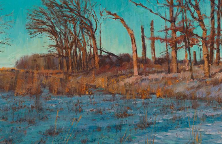 Original Impressionism Landscape Painting by Slava Batov