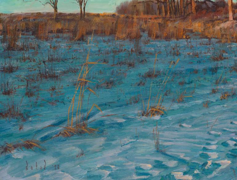 Original Impressionism Landscape Painting by Slava Batov