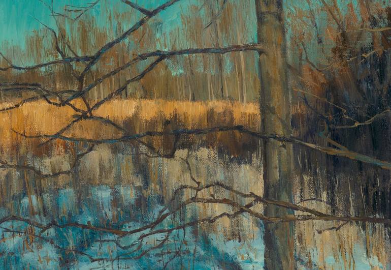 Original Impressionism Landscape Painting by Slava Batov