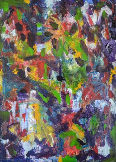 Original Abstract Expressionism Abstract Paintings by Marius Hoffmann