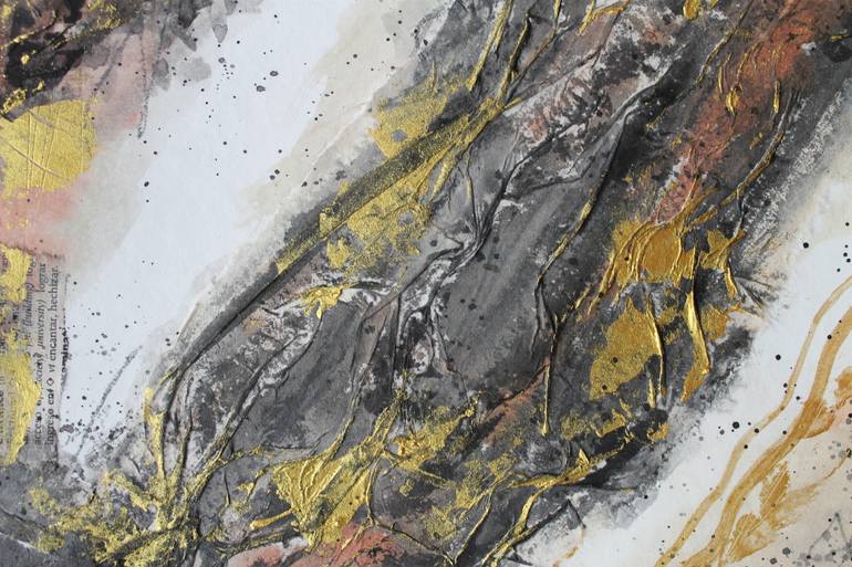 Original Abstract Expressionism Abstract Mixed Media by Maria Elena Porte Petit