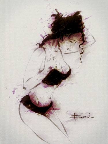 Print of Figurative Erotic Drawings by Todd Borenstein
