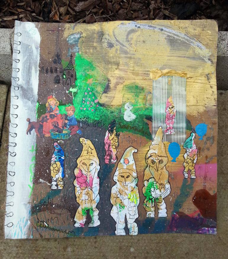 Original Abstract Expressionism Fantasy Painting by Andy Cumming