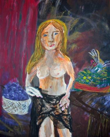 Original Expressionism Nude Paintings by David Kontra