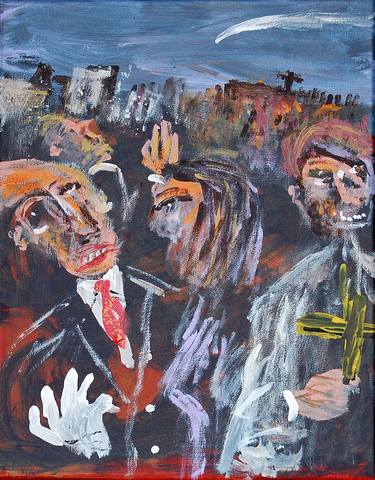 Original Expressionism Political Paintings by David Kontra