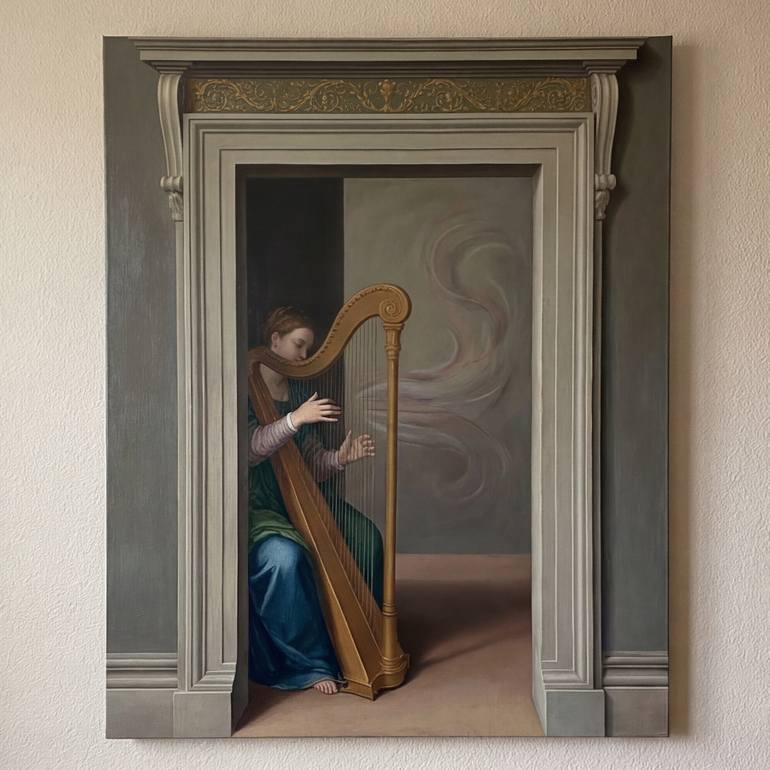 Original Surrealism Music Painting by Sergey Harlov