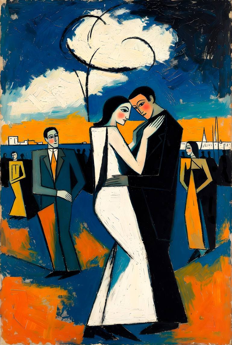 Moment Before the Kiss Digital by Valeriya Zhigalina | Saatchi Art