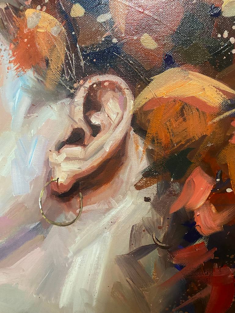 Original Realism Women Painting by Frank Elia Gonzalez Martinez