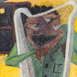 Man Playing Harp by Carlos Simpson