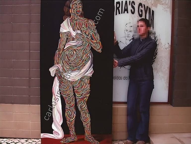 Original Figurative Nude Painting by Carlos Simpson