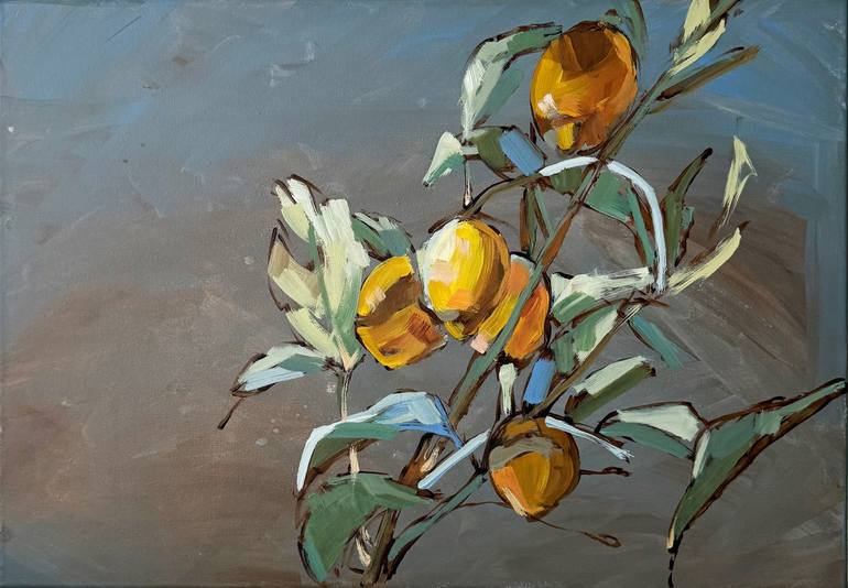 Original Nature Painting by Anna Plen | Contemporary Art on Canvas | Notte di Luce (The light of the night)