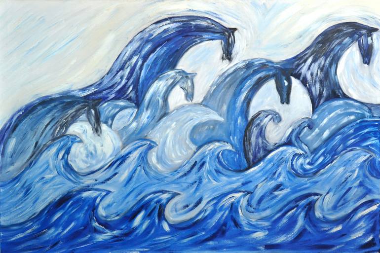 Original Abstract Digital by Wael El Hajj | Abstract Art on Canvas | Under The Iron Sea