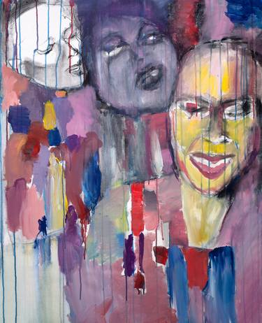 Print of Abstract Expressionism People Paintings by Rima Muna