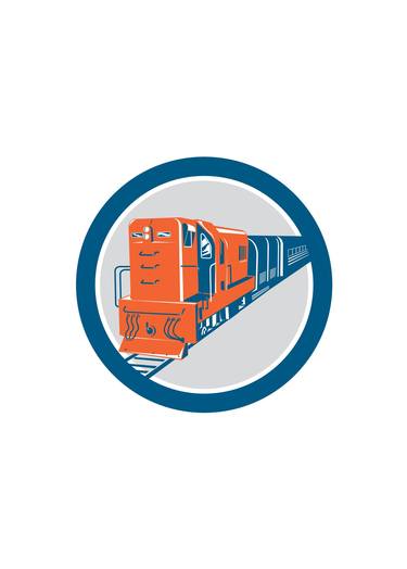 Diesel Train Circle Retro thumb