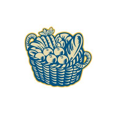 Crop Harvest Basket Retro thumb