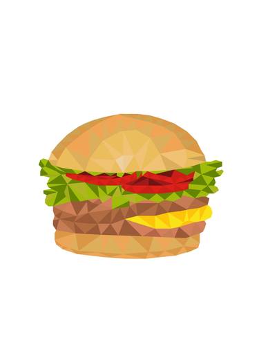 Hamburger Low Polygon thumb