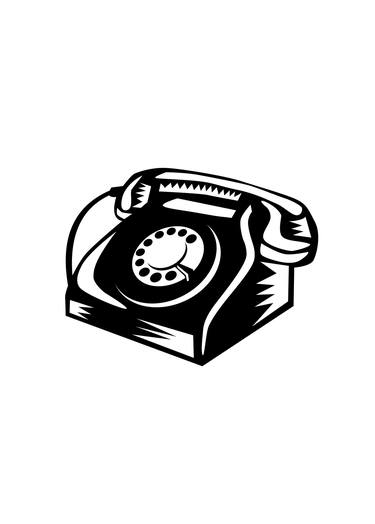 Telephone Vintage Woodcut thumb
