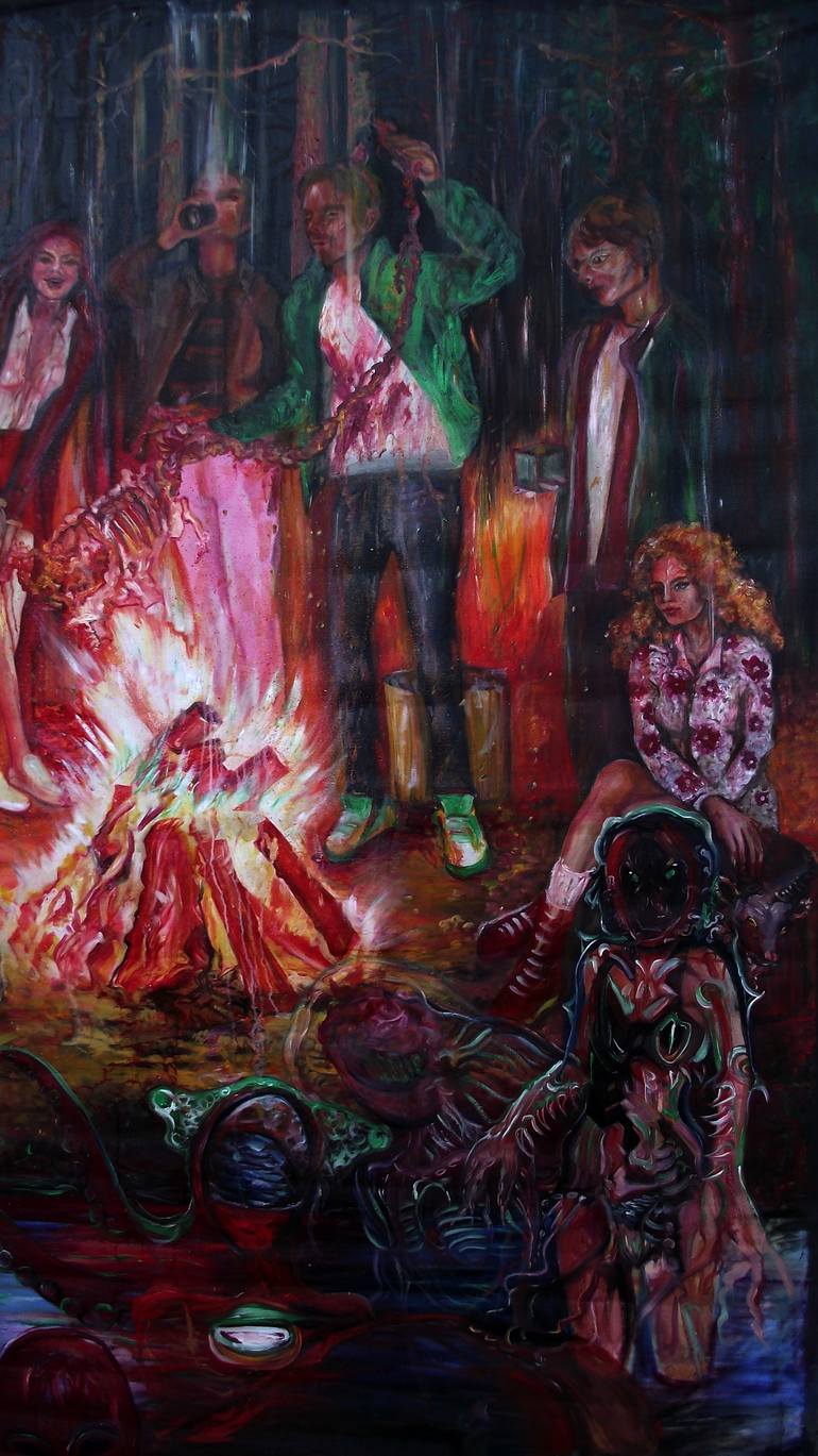 Original Contemporary People Painting by Safir Rifas