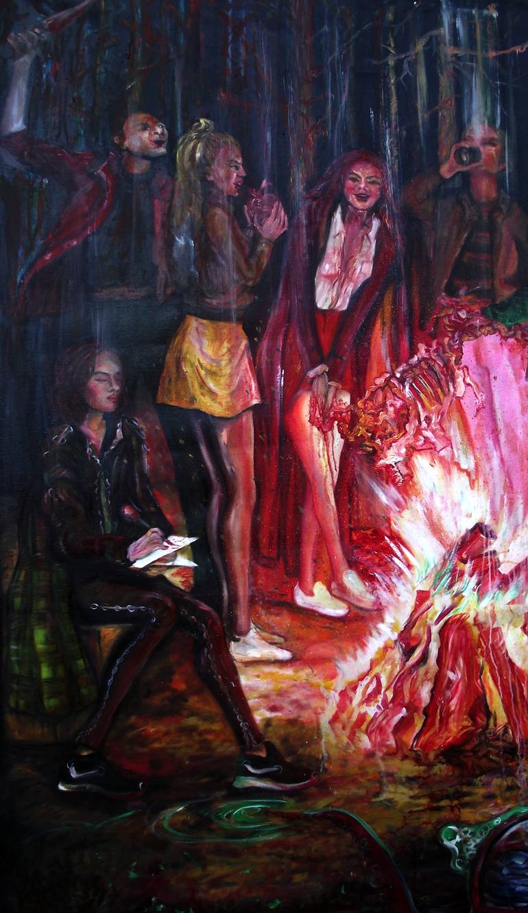Original Contemporary People Painting by Safir Rifas