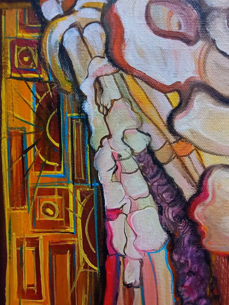 Original Art Nouveau Love Painting by Safir Rifas