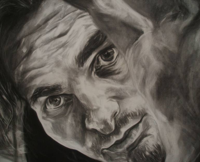Original Expressionism Portrait Drawing by SAFIR RIFAS
