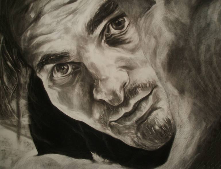 Original Expressionism Portrait Drawing by SAFIR RIFAS
