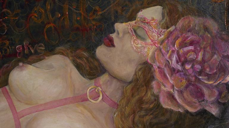 Original Realism Erotic Painting by SAFIR RIFAS