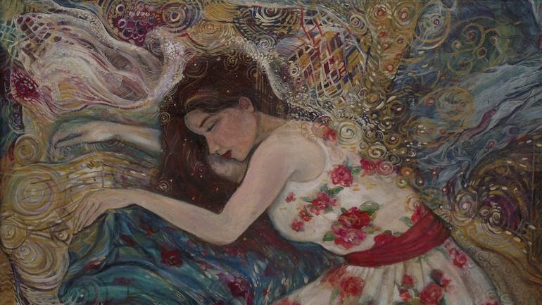 Original Expressionism Erotic Painting by Safir Rifas