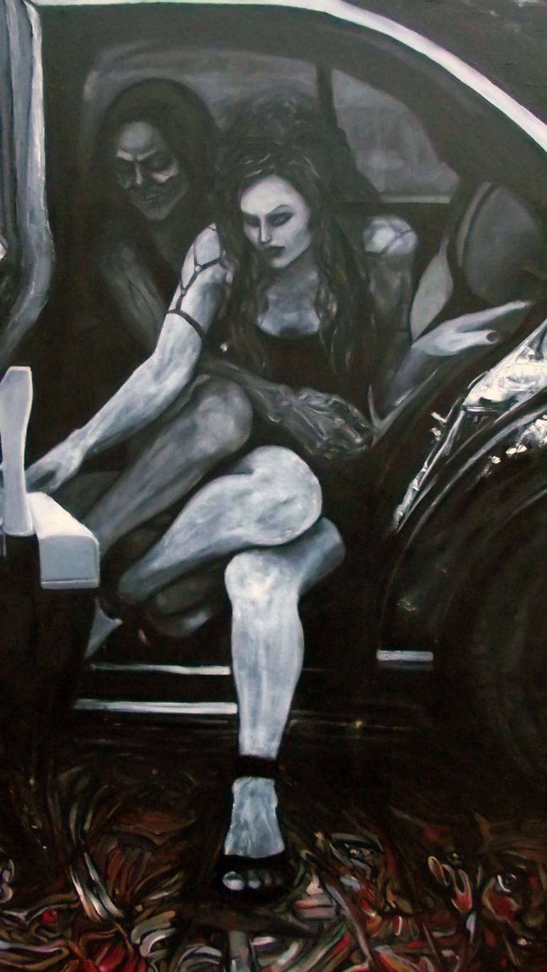 Original Abstract Expressionism Fantasy Painting by Safir Rifas