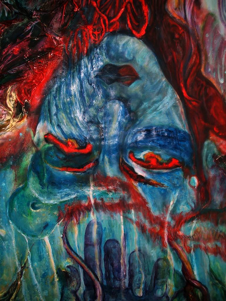 Original Expressionism Fantasy Painting by SAFIR RIFAS