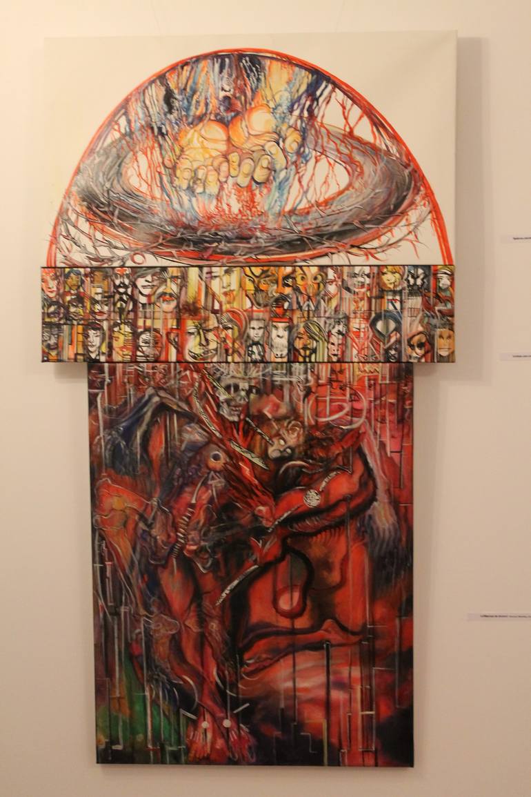 Original Abstract Expressionism Religion Painting by Safir Rifas