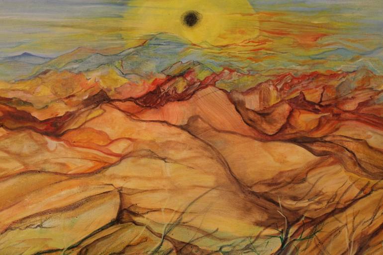 Original Abstract Expressionism Religion Painting by Safir Rifas