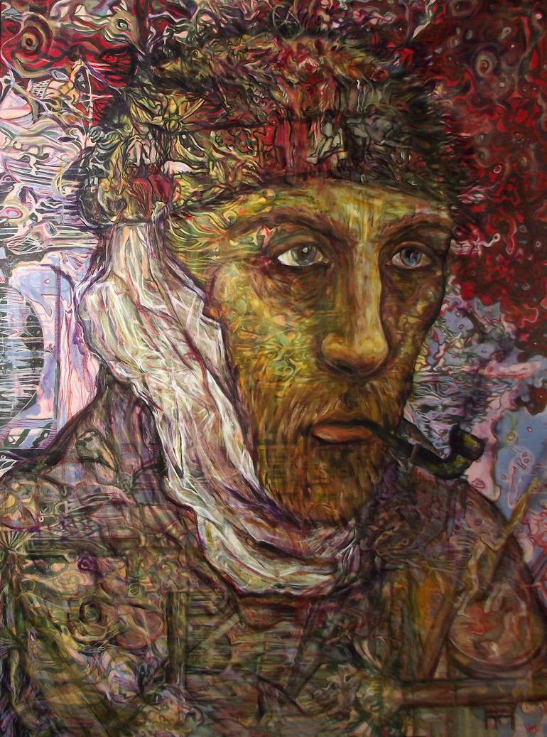 Original Abstract Expressionism Pop Culture/Celebrity Painting by Safir Rifas
