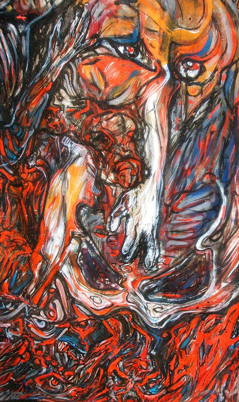 Original Expressionism Classical mythology Painting by SAFIR RIFAS