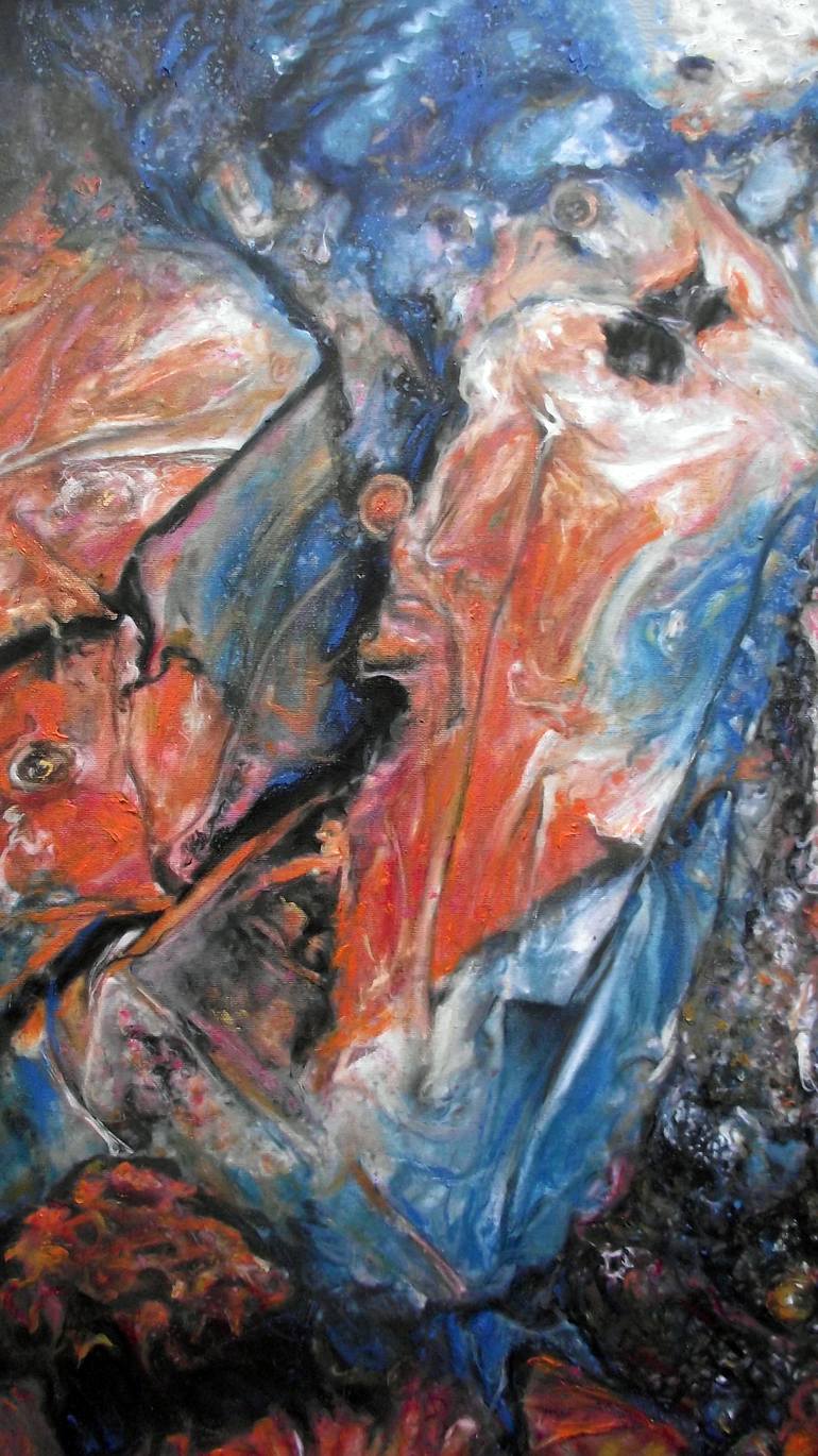 Original Abstract Expressionism Abstract Painting by Safir Rifas