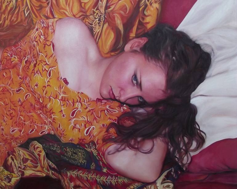 Original Modernism Erotic Painting by Safir Rifas