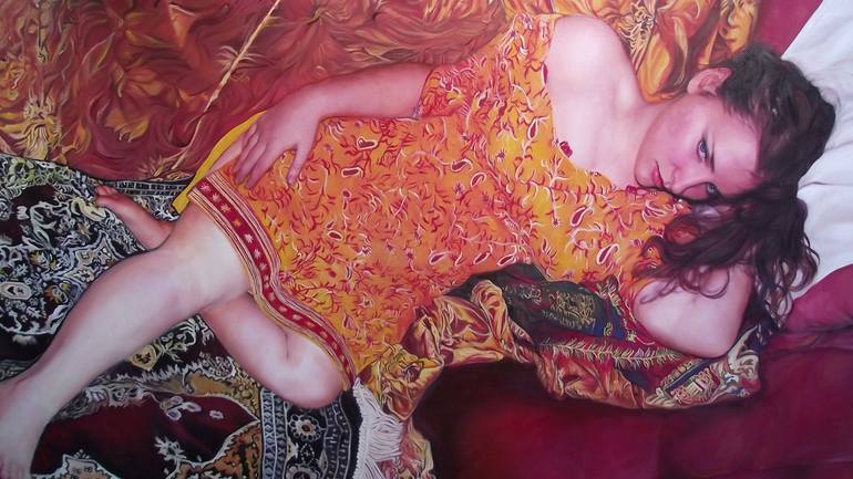 Original Modernism Erotic Painting by Safir Rifas