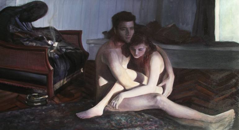 Original Nude Painting by SAFIR RIFAS