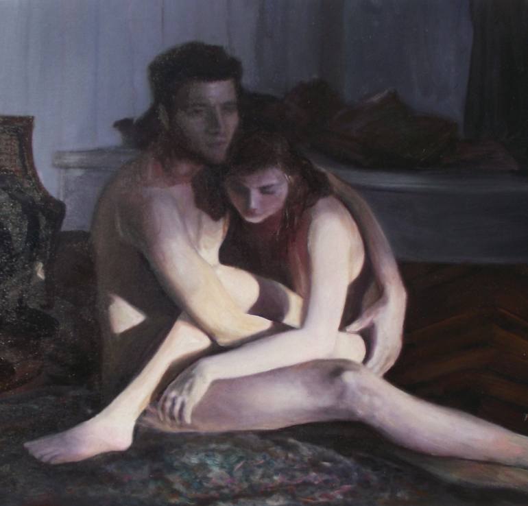 Original Realism Nude Painting by SAFIR RIFAS