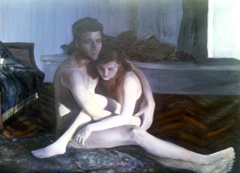 Original Realism Nude Painting by SAFIR RIFAS